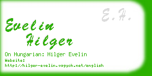evelin hilger business card